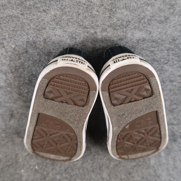 Converse Shoes Infant 7 Sneakers Casual All Star Chuck Taylor Canvas Black White - Picture 11 of 12